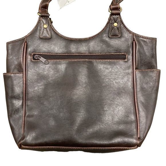 Rosetti “Light Inside” Brown Leather Shoulder Bag with SmartLyte — NWT - Picture 4 of 12